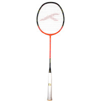 Flutter FF Attk Badminton Racket  -  Black,Orange, Strung