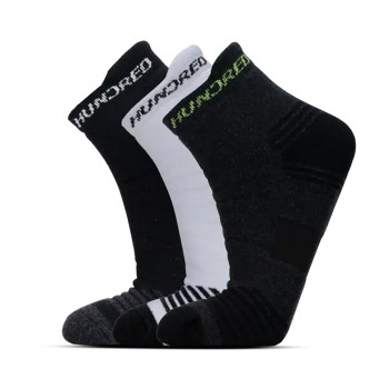 Ankle- 3 IN 1 Socks  -  Standard, Grey,Black,White, Mens, Mid Ankle