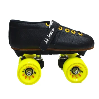 Gold Roller Skate  -  8, Black,Yellow, Adult