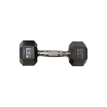 Hexagon Gym Dumbell  -  7.5 Kg, Black