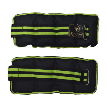 Ankle Gym Weight Band  -  1 Kg, Black,Green
