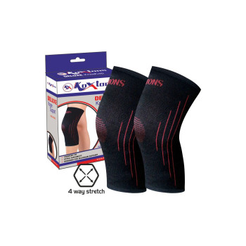 DELUXE Knee Support  -  Free Size, Black