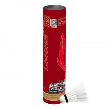 A 300 Badminton Shuttlecork  -  White, Feather