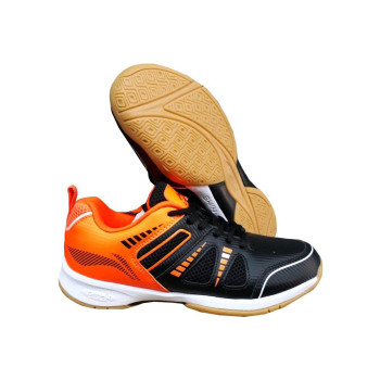 Li Ning Attack III Badminton Shoes Black, Orange, Kids,