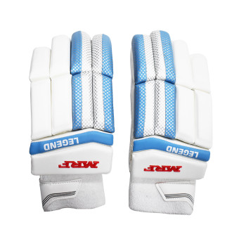 Legend Cricket Batting Glove  -  Mens, Blue,White, Left-handed