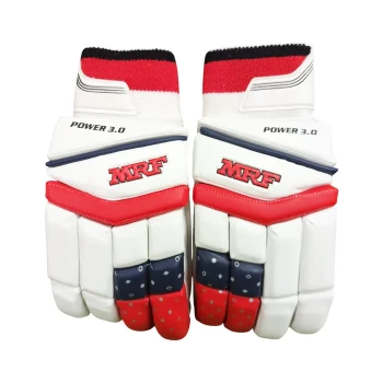 Power 3.0 Cricket Batting Glove  -  Mens, Red,Black,White, Left-handed