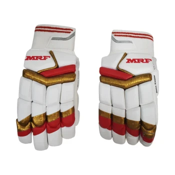 Genius Kingdom Cricket Batting Glove  -  Mens, Red,White, Right-handed