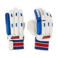 Genius Grand Cricket Batting Glove  -  Mens, Blue,White, Left-handed