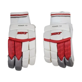 Power 1.0 Cricket Batting Glove  -  Mens, Red, Left-handed
