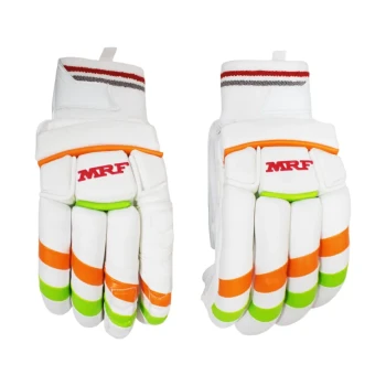 Genius Master Class Cricket Batting Glove  -  Mens, Green,White,Orange