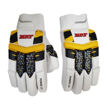 Power 2.0 Cricket Batting Glove  -  Left-handed, Mens, White,Yellow