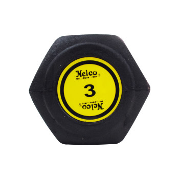 Dumble Hexa Gym Dumbell  -  Black, 3 Kg