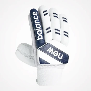 DC 4i Cricket Batting Glove  -  Mens, Black,White, Right-handed