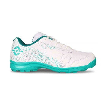 Bouncer Cricket Shoes  -  5, White,Turquise, Kids