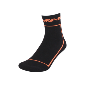 Runfit Stripes Socks  -  Standard, Black,Orange, Mens, High Ankle