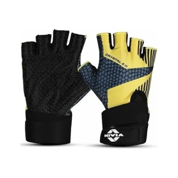 Crystal 2.0 with Strap Gym Gloves  -  M, Yellow
