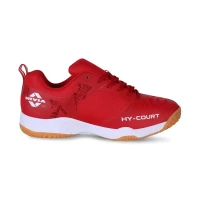 Hy-Court 2.1 Badminton Shoes  -  8, Red, Mens