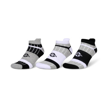 Runfit Stripes Socks  -  Standard, Grey,Black,White, Mens, Ankle