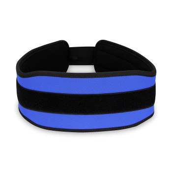 Gym Weight Lifting Belt  -  M, Blue