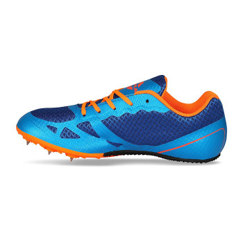 Nivia Spikes Athletic Running Shoes 10 Blue Orange Mens mirusports sports