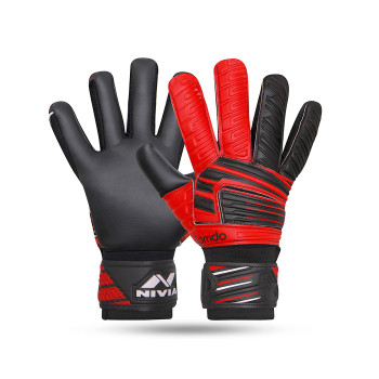 Torrido Football Goalkeeper Gloves  -  L, Red,Black, Mens