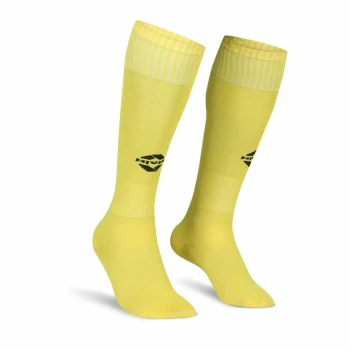 Encounter Plain Football Stocking  -  L, Black,Yellow, Mens