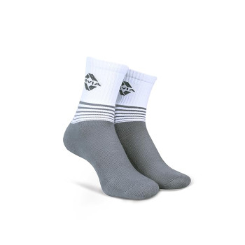 Court Multi Stripes Cricket Socks  -  Standard, Grey