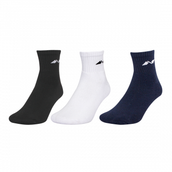 Encounter set of 3 Socks  -  Navy,Black,White, High Ankle, Free Size, 
