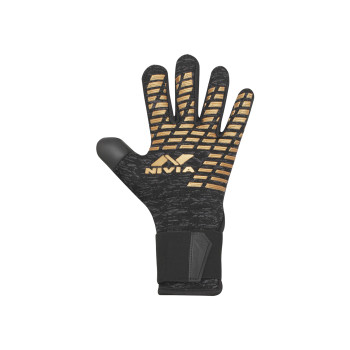 Ashtang Gold Football Goalkeeper Gloves  -  S, Black, Boys