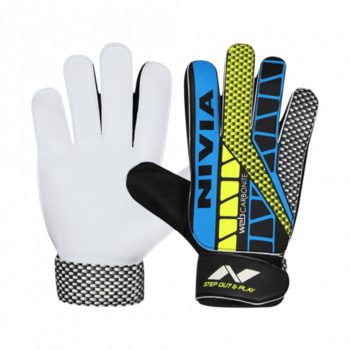 Web Football Goalkeeper Gloves  -  L, Blue,Black,Green, Boys