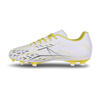 white and yellow football cleats