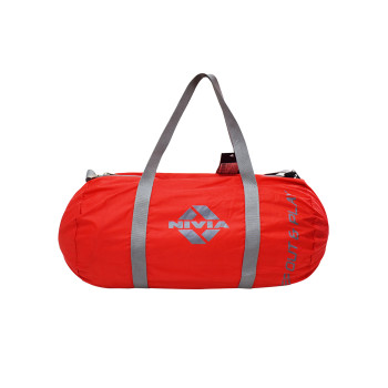 Nivia Enfold-01 Gym bag Red,Grey sports