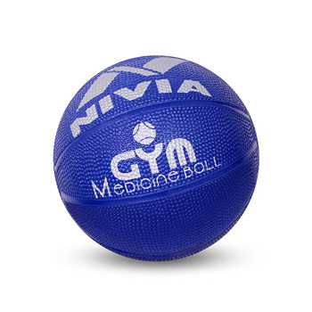 Hard Gym Medicine Ball  -  Blue, 4 Kg
