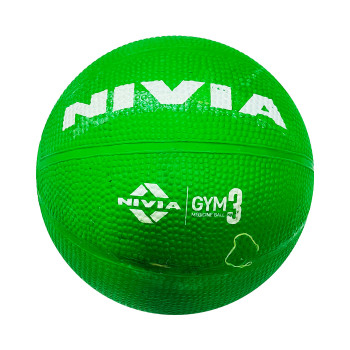 Hard Gym Medicine Ball  -  Green, 3 Kg