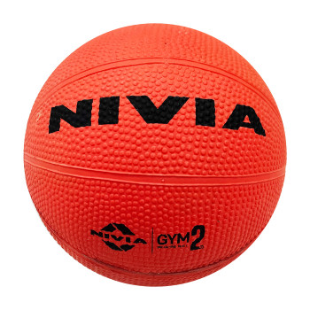 Hard Gym Medicine Ball  -  Red, 2 Kg