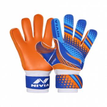 Football Goalkeeper Gloves  -  S, Blue,Orange, Kids