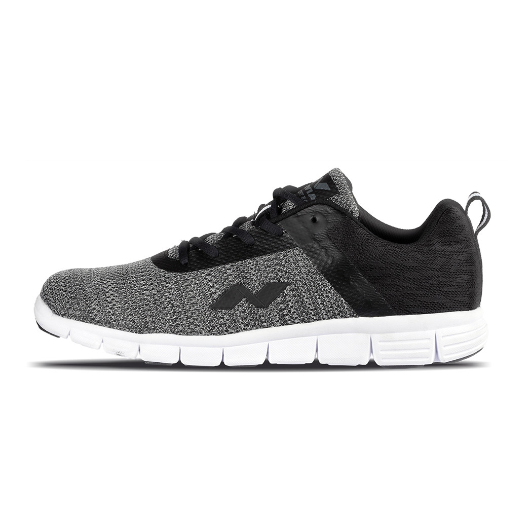 NIVIA Escort 2.0 athletic running shoes - 6, black/grey