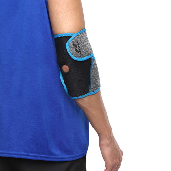 Orthopedic With Velcro Adjustable Elbow Support  -  L, Grey