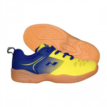 Nivia HY Court-2017 Badminton Shoes Blue, Yellow, Kids, 13