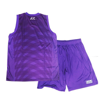Panther Basketball T-Shirt and Lower set  -  S, Purple