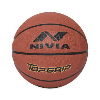 Nivia Top Grip Basketball  -  Brown, 7