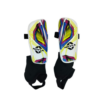 Speedy Football Shin Guard  -  L, Blue,White,Yellow