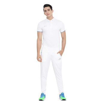 Hook Cricket White T-Shirt and Lower Set  -  Adult, S, White