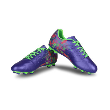 Purpel Foodball Stud Football Shoes  -  6, Green,Purple, Mens