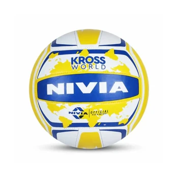 Kross World volleyball  -  4, blue,white,yellow