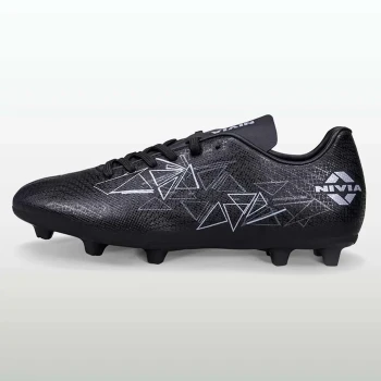 Nivia Carbonite Football Shoes 10, Black, Mens mirusports