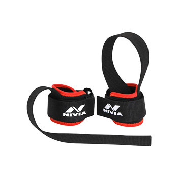 Bar Weight Lifting Strap  -  L, Red,Black