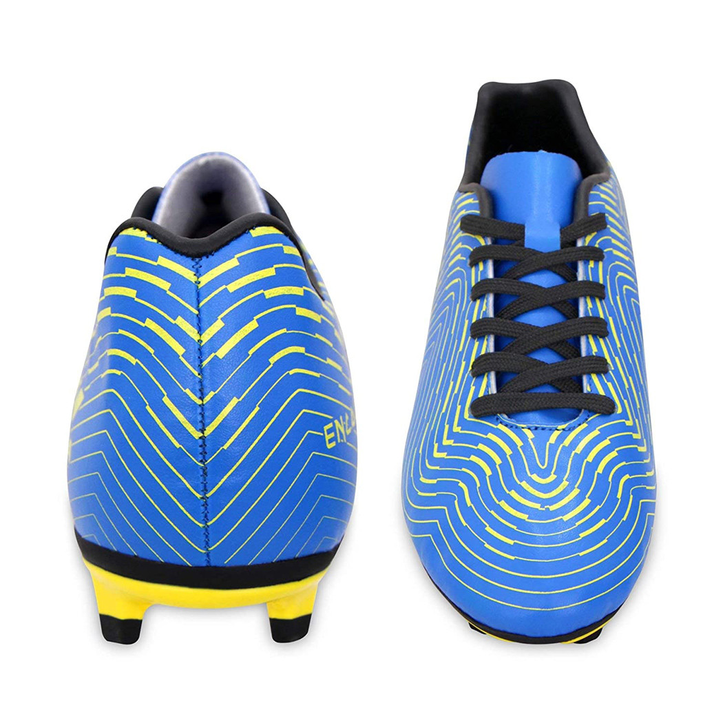 Nivia Encounter 7 Football Shoes  -  10, Blue, Yellow, Mens