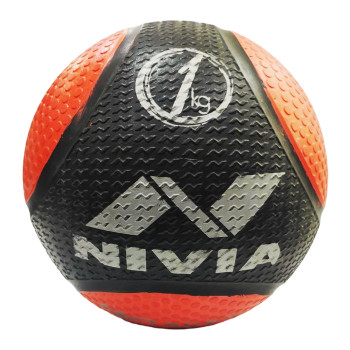 Soft Gym Medicine Ball  -  1 Kg, Red, Black
