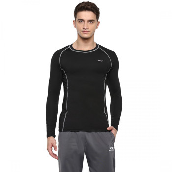 Compression Tee T-Shirt  - XL, Black, Mens